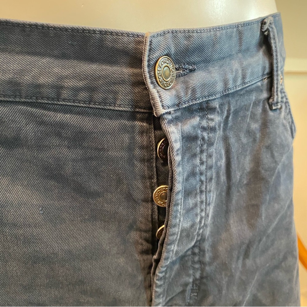 Tom Ford Mens Straight Leg Slim Fit Navy Blue Jeans Trousers, Size 40x29 - Picture 4 of 7